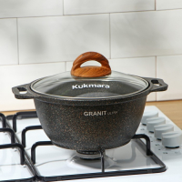 Кастрюля Granit ultra, 2 л, d=22.5 см, h=15.5 см, антипригарное покрытие, цвет коричневый