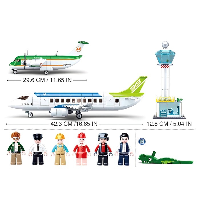 Конструктор Авиация «Аэропорт», 731 деталь Конструктор Авиация «Аэропорт», 731 деталь