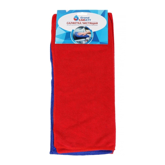 Тряпка для мытья авто, Grand Caratt, микрофибра, 200 г/м², 35×40 см, набор 3 шт
