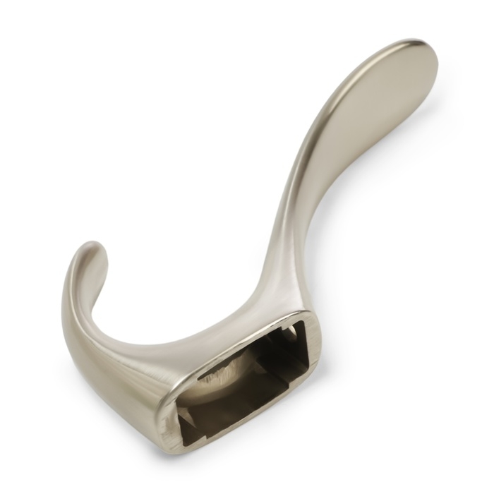 Крючок мебельный CAPPIO NOTE, двухрожковый, матовый никель Крючок мебельный CAPPIO NOTE, двухрожковый, матовый никель