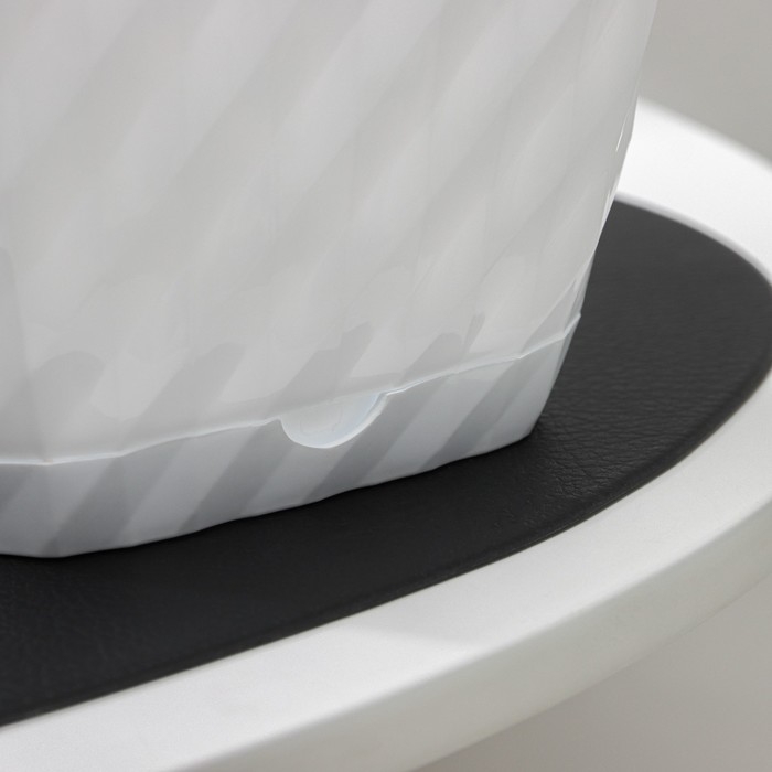 Горшок для цветов с поддоном «Классика», 1 л, пластиковый, белый Горшок для цветов с поддоном «Классика», 1 л, пластиковый, белый