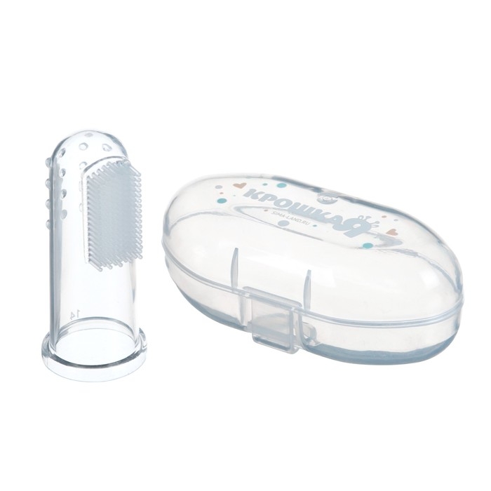 Прорезыватель - массажер детский в контейнере, 3 в 1, на палец, силиконовый от 3 мес. Прорезыватель - массажер детский в контейнере, 3 в 1, на палец, силиконовый от 3 мес.