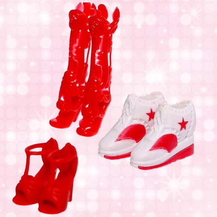 Набор обуви для кукол, 12 пар, МИКС Набор обуви для кукол, 12 пар, МИКС