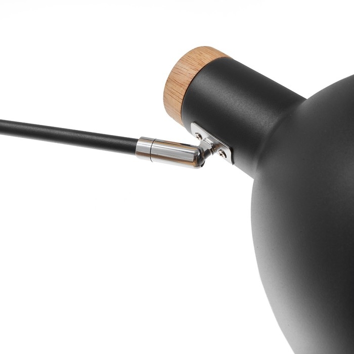 Торшер 19117/1BK E27 40Вт светлое дерево-черный H.150 см