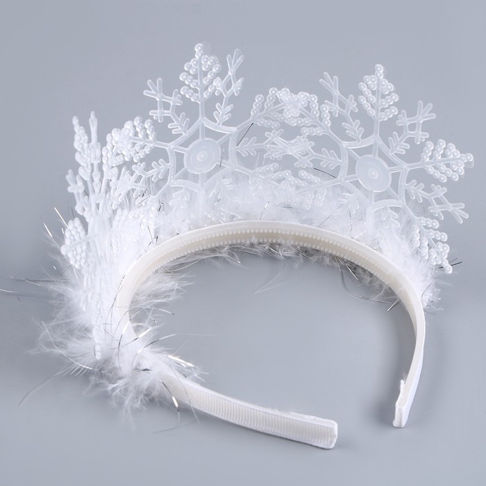 Корона «Снежинка», с пухом Корона «Снежинка», с пухом