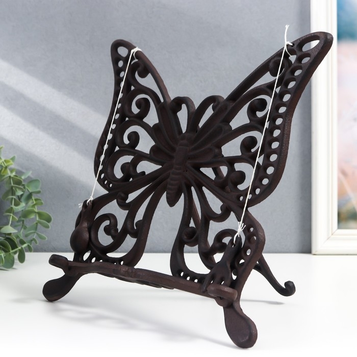 Сувенир чугун подставка  Сувенир чугун подставка "Бабочка" 29х5х27 см