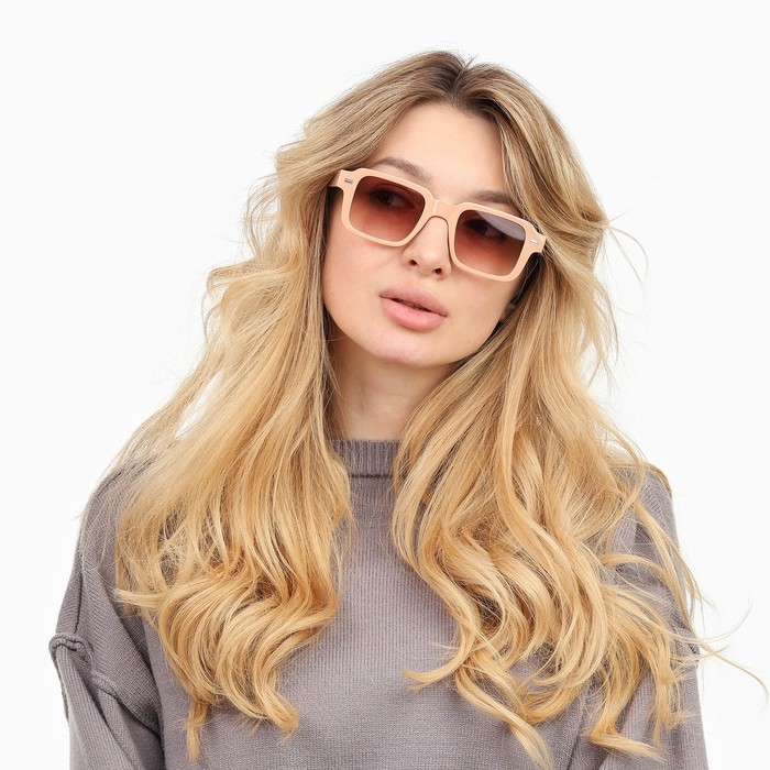 Очки солнцезащитные Очки солнцезащитные "OneSun", uv 400, дужка 15 см, ширина 14 см, линза 3.7 х 4.5 см