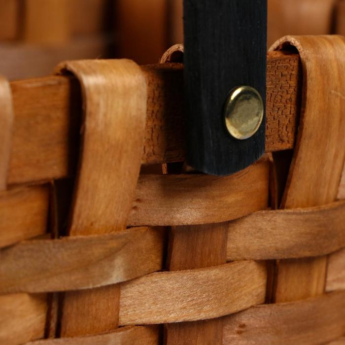 Корзина плетеная, секвойя, 22x15xH12,5/26 см, коричневый Корзина плетеная, секвойя, 22x15xH12,5/26 см, коричневый