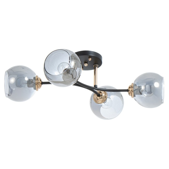 Люстра Люстра "Брианна" 4хЕ27 40Вт чёрно-золотой 56х40х27 см BayerLux