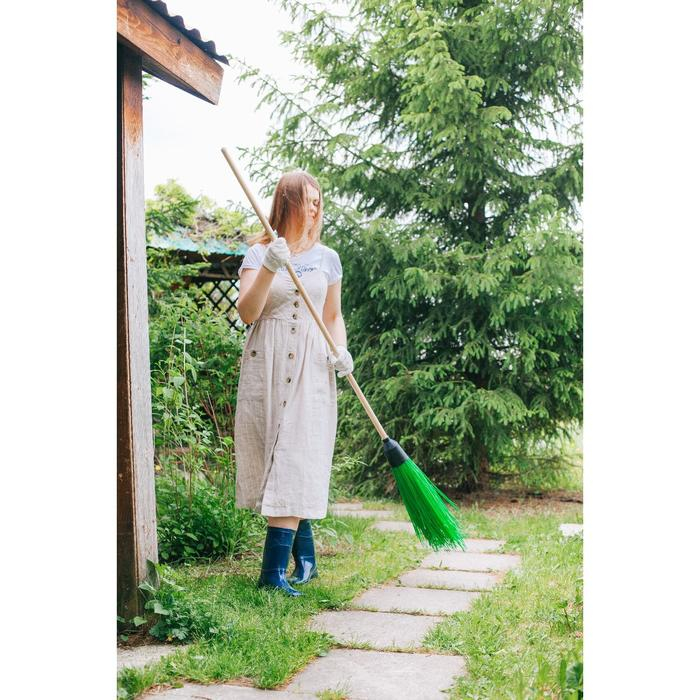 Метла наборная, с черенком, 5 колец, цвет МИКС Метла наборная, с черенком, 5 колец, цвет МИКС