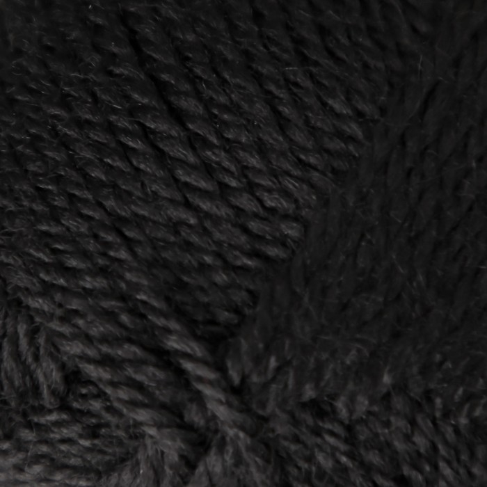 Пряжа Пряжа "Бамбино" 35% шерсть меринос, 65% акрил 150м/50гр (003 черный)