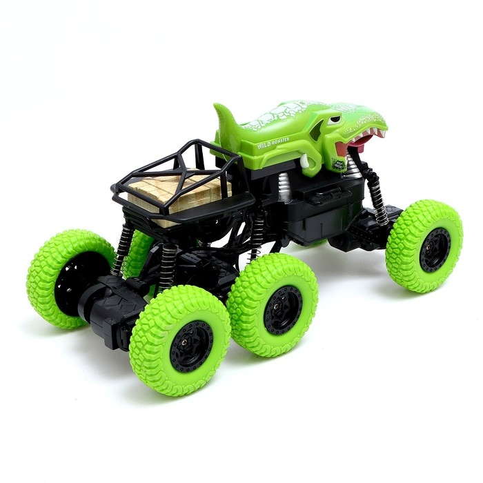 Джип радиоуправляемый DINO, 1:16, 4WD, работает от аккумулятора, цвет зелёный Джип радиоуправляемый DINO, 1:16, 4WD, работает от аккумулятора, цвет зелёный