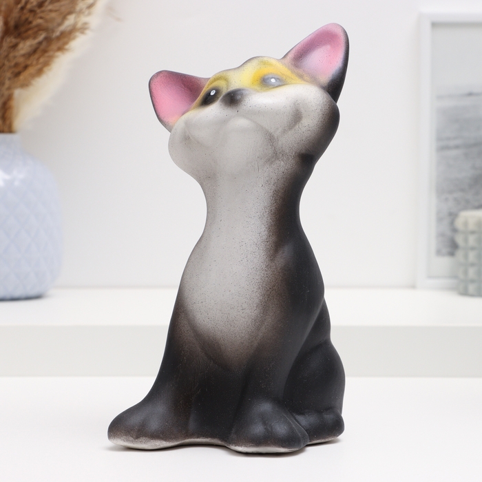 Копилка Копилка "Кот" черный 13х13х23см