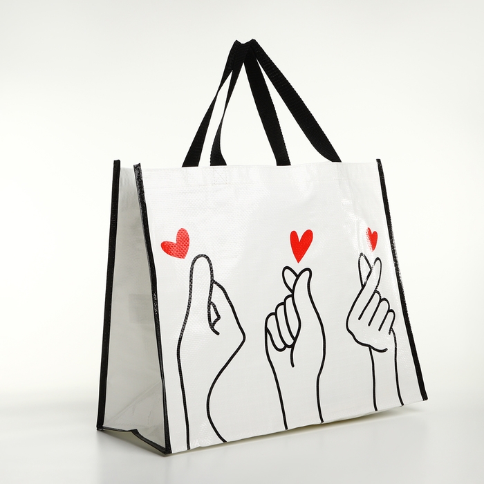 Сумка хозяйственная без застёжки, цвет белый Сумка хозяйственная без застёжки, цвет белый