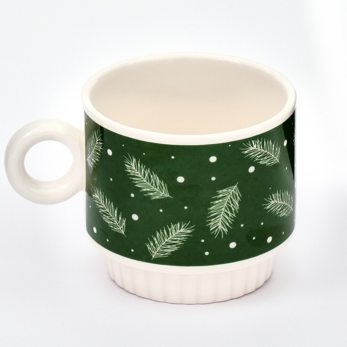 Новый год. Набор кружек из керамики &laquo;С Новым годом!&raquo;, 250 мл, 2 шт