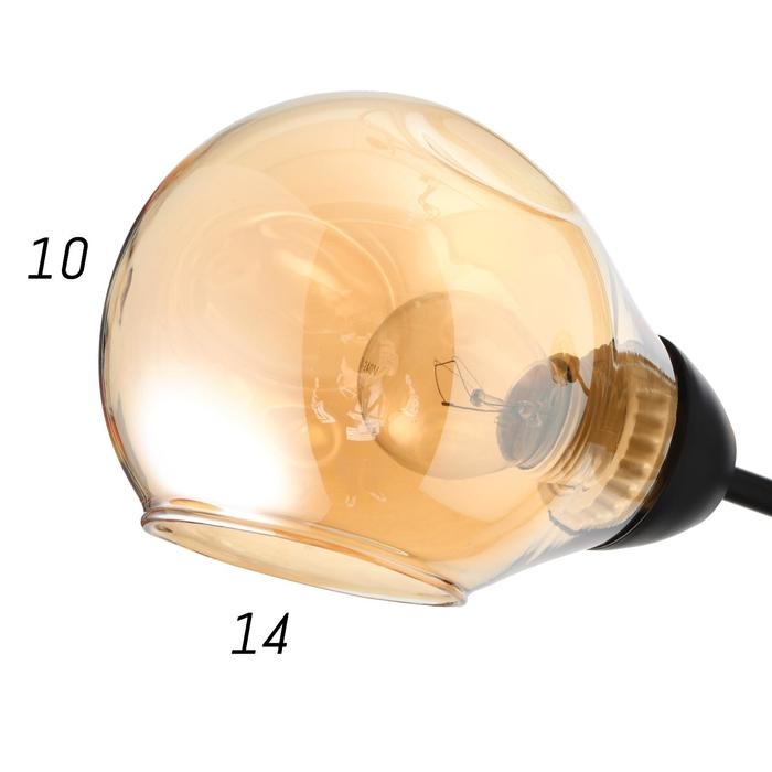 Люстра 1089/3BK 40Вт Е27 черный 54х54х26 см BayerLux