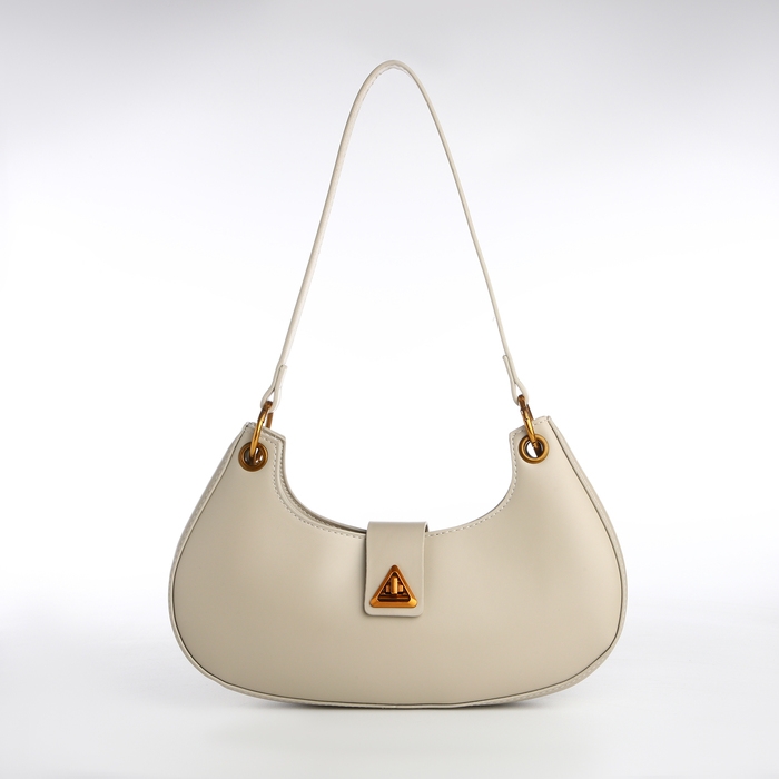 Сумка женская багет на молнии TEXTURA, средний размер, цвет молочный Сумка женская багет на молнии TEXTURA, средний размер, цвет молочный