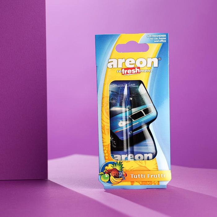 Ароматизатор на зеркало Areon Refreshment гелевый, тути фрути 704-025-906 Ароматизатор на зеркало Areon Refreshment гелевый, тути фрути 704-025-906