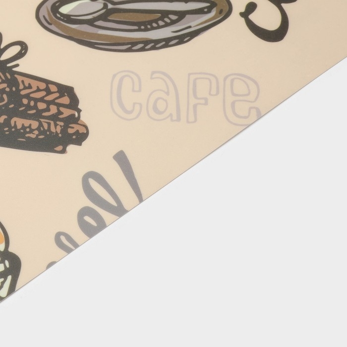 Салфетка сервировочная на стол Доляна Coffee, 43×28 см, цвет бежевый