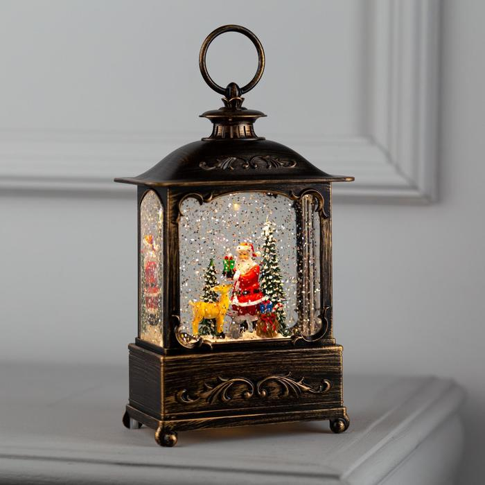 Светодиодная фигура «Дед Мороз и оленёнок» 14.5 × 22 × 8 см, металл, батарейки ААх3 (не в комплекте), USB, свечение тёплое белое Светодиодная фигура «Дед Мороз и оленёнок» 14.5 × 22 × 8 см, металл, батарейки ААх3 (не в комплекте), USB, свечение тёплое белое