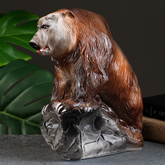 Копилка Копилка "Медведь-хозяин тайги №2" коричневый, 23х10х27см