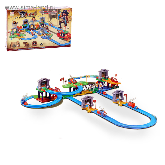 Железная дорога &laquo;Пиратские истории&raquo;, работает от батареек