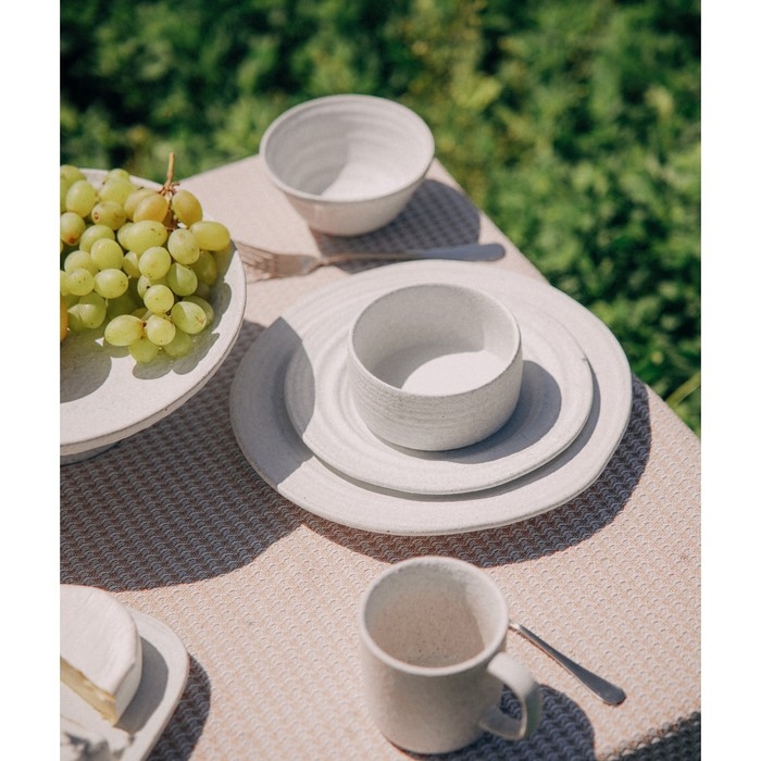 Набор салатников керамических SL Home «Арена Бланка», 350 мл, d=12,5 см, цвет белый