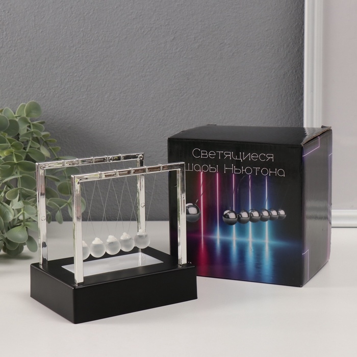 Маятник Маятник "Светящиеся шары" 5 диодов МИКС 12х12х9 см