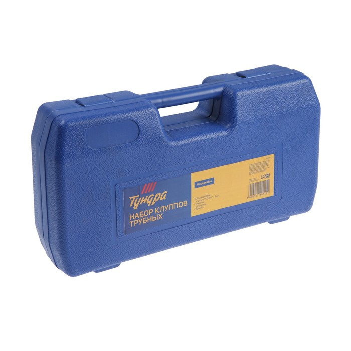 Набор клуппов трубных ТУНДРА, 1/2 Набор клуппов трубных ТУНДРА, 1/2"-3/4"-1" + трещотка, рукоять, удлинитель, 6 предметов