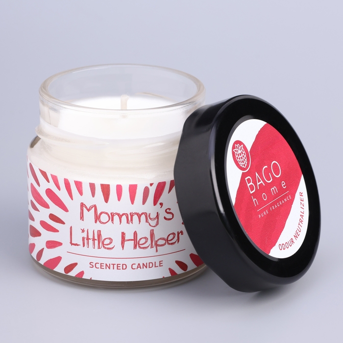 Свеча ароматическая в банке  Свеча ароматическая в банке "Малиновый десерт", совый воск, 80 г