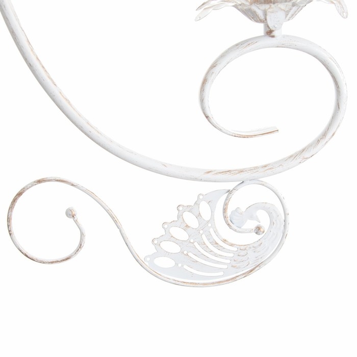 Люстра Люстра "Элессия" 5xE14 40Вт белый с золотой патиной 55х55х41,5-100 см BayerLux