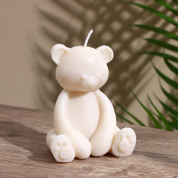 Свеча  Свеча "Плюшевый Мишка" 6х6х9 см, соевый воск МИКС