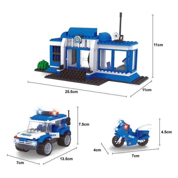 Конструктор Полиция «Полицейский участок», 231 деталь Конструктор Полиция «Полицейский участок», 231 деталь