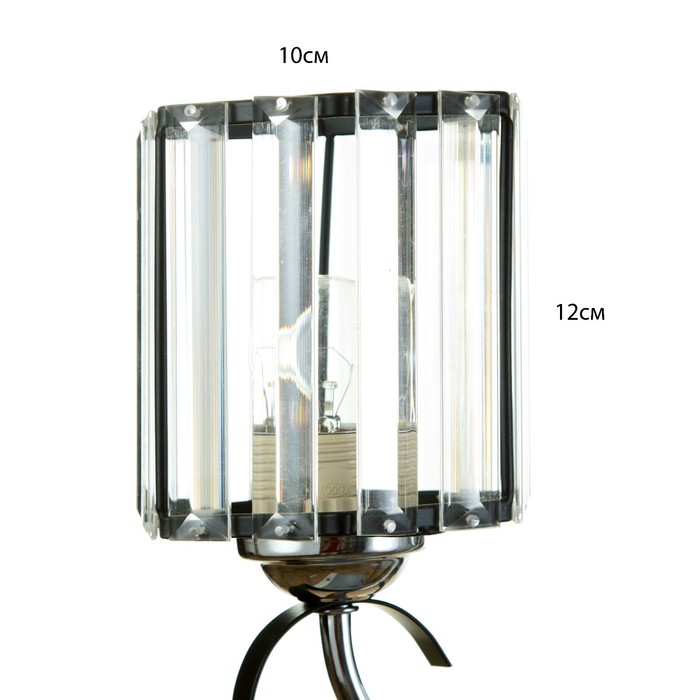 Бра 91279/1 E27 40Вт черный-хром 25х12х23 см