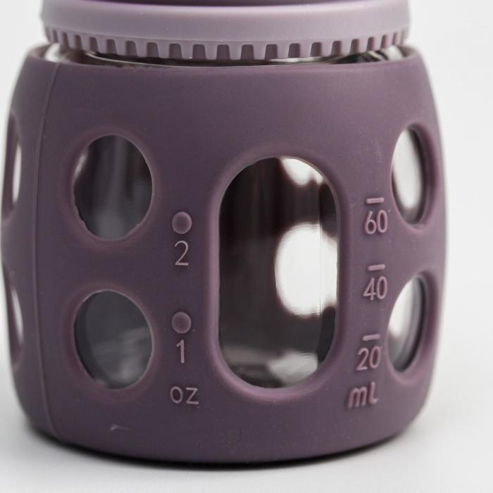 Бутылочка в силиконовом чехле, стекло, классическое горло, +0 мес., 60мл., цвет МИКС для девочки Бутылочка в силиконовом чехле, стекло, классическое горло, +0 мес., 60мл., цвет МИКС для девочки