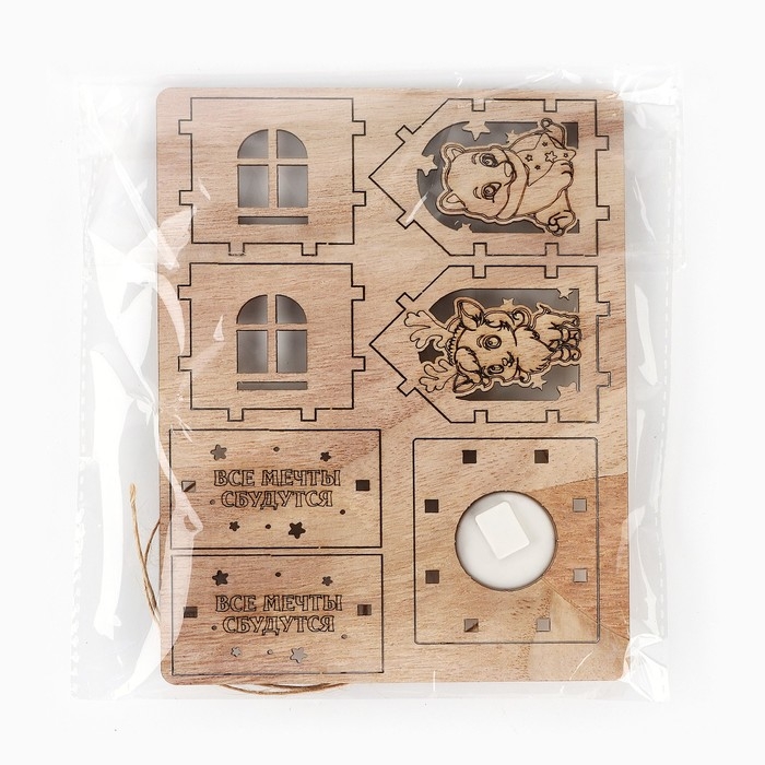 Интерьерное новогоднее украшение «Новый год: Загадай желание», 6 х 4,5 см Интерьерное новогоднее украшение «Новый год: Загадай желание», 6 х 4,5 см