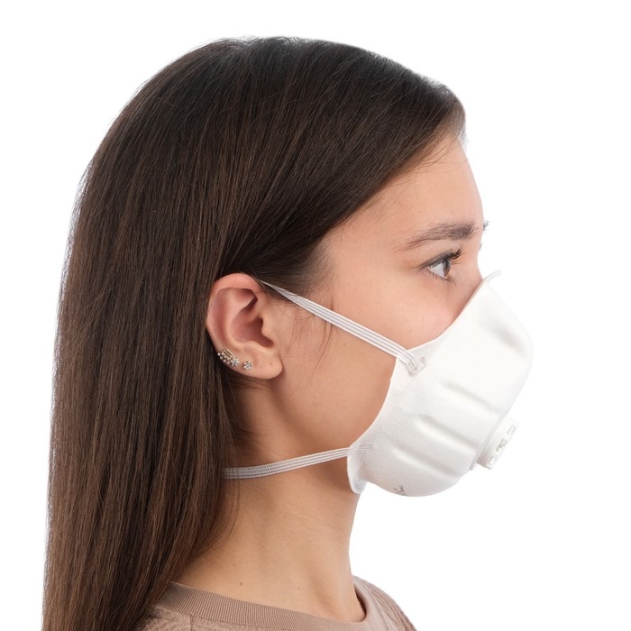 Полумаска фильтрующая формованная с клапаном  Полумаска фильтрующая формованная с клапаном "Исток" FFP1