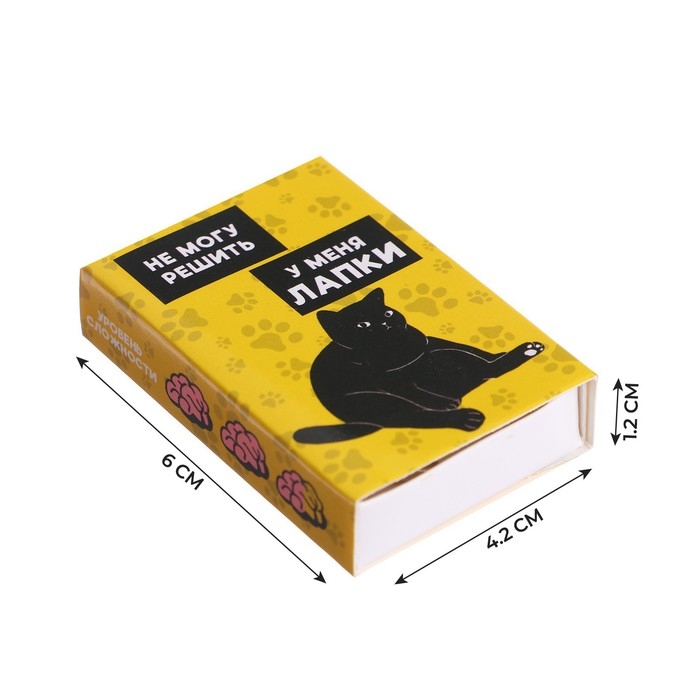 Головоломка «Мурчать-не головоломку решать», металл, МИКС, в шоубоксе