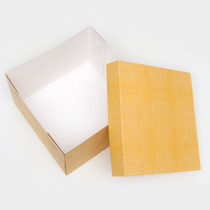 Коробка подарочная складная, упаковка, крышка-дно, крафт, 30 х 30 х 20 см Коробка подарочная складная, упаковка, крышка-дно, крафт, 30 х 30 х 20 см