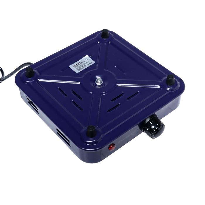 Плитка электрическая HOMESTAR HS-1102, 1000 Вт, 1 конфорка, цвет  Плитка электрическая HOMESTAR HS-1102, 1000 Вт, 1 конфорка, цвет "сапфир"