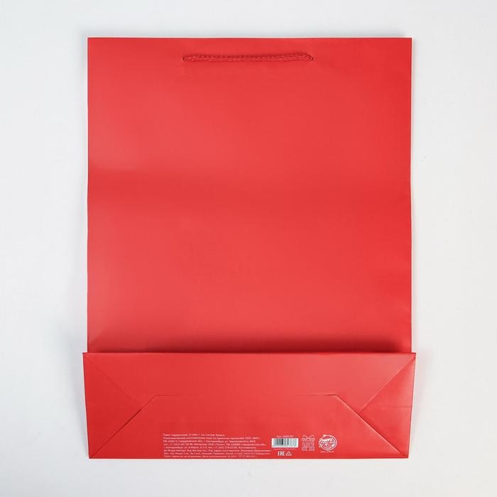Пакет подарочный ламинированный, упаковка, «Красный», L 28 х 38 х 9 см Пакет подарочный ламинированный, упаковка, «Красный», L 28 х 38 х 9 см