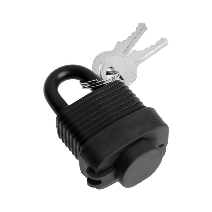 Замок навесной LOCKLAND, 30 мм, влагозащищенный, короткая дужка, 2 ключа, цвет черный Замок навесной LOCKLAND, 30 мм, влагозащищенный, короткая дужка, 2 ключа, цвет черный