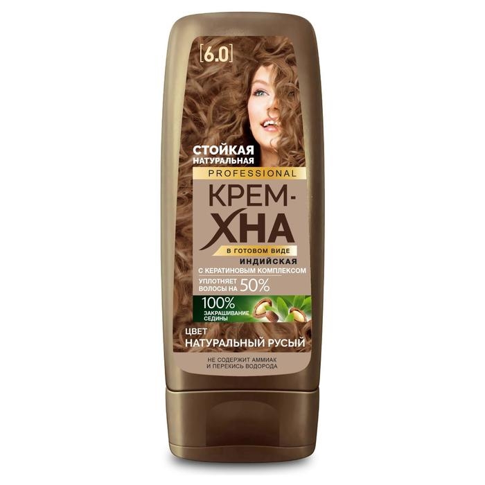 Крем-хна индийская натуральная в готовом виде, тон натуральный русый, 140 мл Крем-хна индийская натуральная в готовом виде, тон натуральный русый, 140 мл