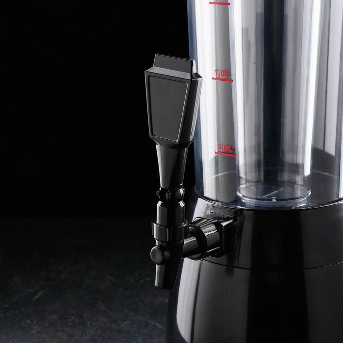 Башня пивная с ёмкостью для льда «Меркурий», 2,5 л, цвет чёрный Башня пивная с ёмкостью для льда «Меркурий», 2,5 л, цвет чёрный