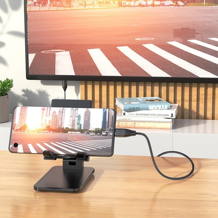 Кабель Hoco UA16 Type-C - HDMI, 4K, 2 м, для устройств с USB-C 3.1 (DisplayPort Alt Mode) Кабель Hoco UA16 Type-C - HDMI, 4K, 2 м, для устройств с USB-C 3.1 (DisplayPort Alt Mode)