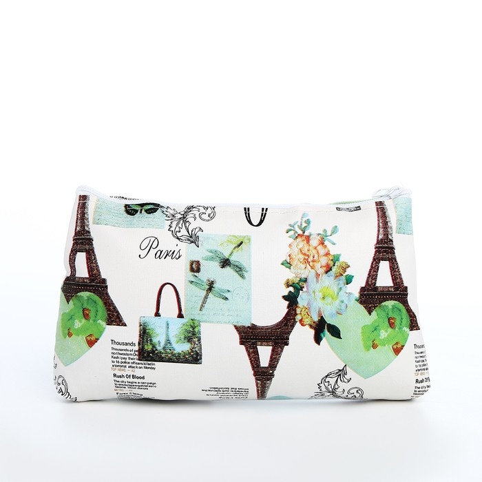 Косметичка на молнии, цвет серо-бежевый Косметичка на молнии, цвет серо-бежевый