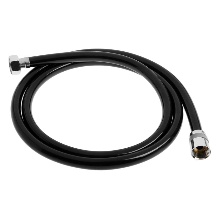 Душевой шланг ZEIN Z09PB, 150 см, антиперекручивание, латунные гайки, черный Душевой шланг ZEIN Z09PB, 150 см, антиперекручивание, латунные гайки, черный