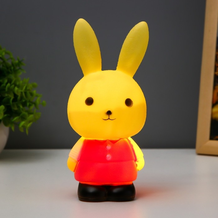 Ночник Ночник "Зая" LED 1Вт 3хLR44 синий 18х6х6см RISALUX