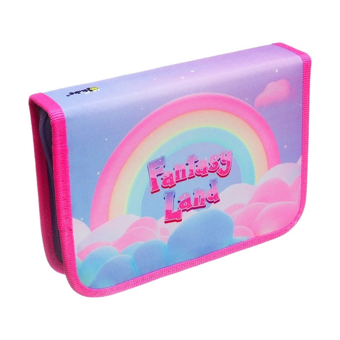 Пенал 1 секция, 140 х 200 х 40 мм, 2 откидные планки, тканевый, ПКТ 09-20 Пенал 1 секция, 140 х 200 х 40 мм, 2 откидные планки, тканевый, ПКТ 09-20 "Зефирная единорожка"