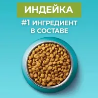 Сухой корм Purina One для домашних кошек, индейка/злаки, 3 кг